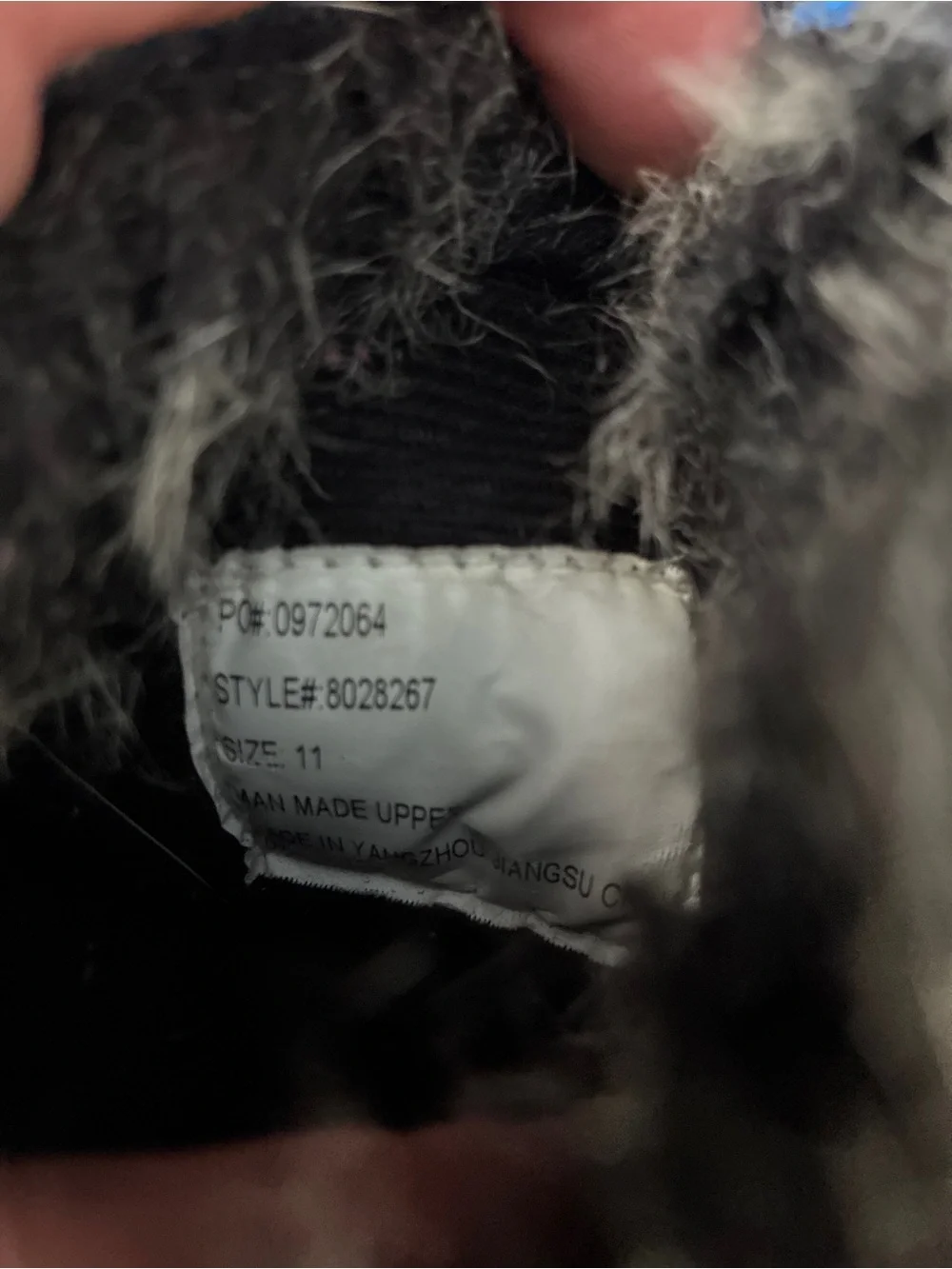 Kids Winter Snow Boots with Faux Fur - White and Black